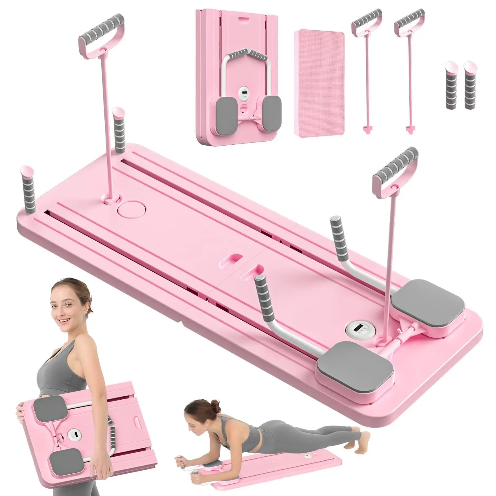 Pilates Board Foldable Abdominal Board Push up Plate Pilates Board Ab Board Reformer Fitness Core Workout Equipment