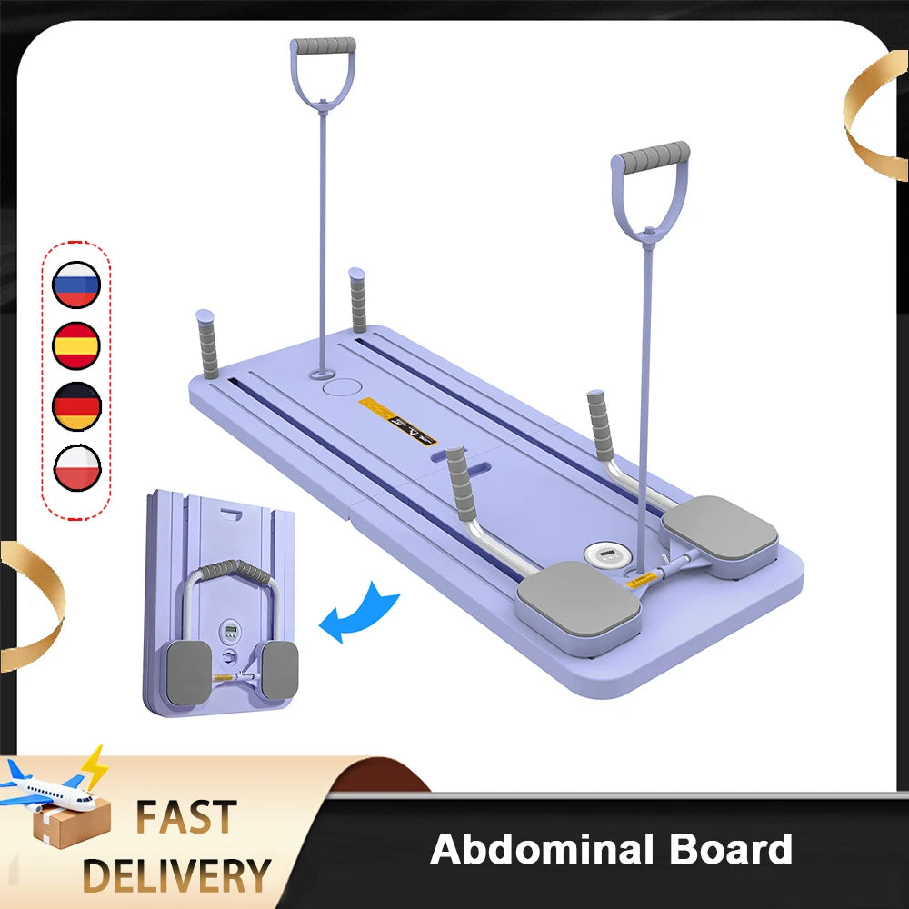 Pilates Board Foldable Abdominal Board Push up Plate Pilates Board Ab Board Reformer Fitness Core Workout Equipment