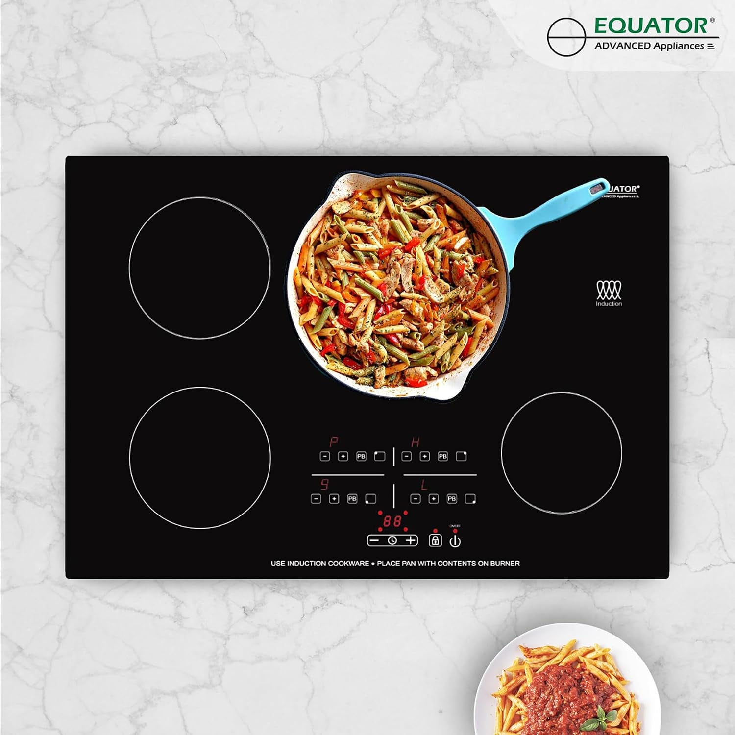 Equator 30" Modern Built-In Induction Cooktop 4 Burner | 4 Burner