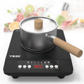 Portable Induction Cooktop,110V Single Burner Induction Stove Top,1800W Induction Hot Plate Electric Burner,7 Power Levels, Kids Lock & Timer,Led Touch Control,Overheat Protection