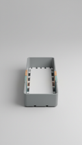 Slim Closet Organizer Tray in Brushed Aluminum
