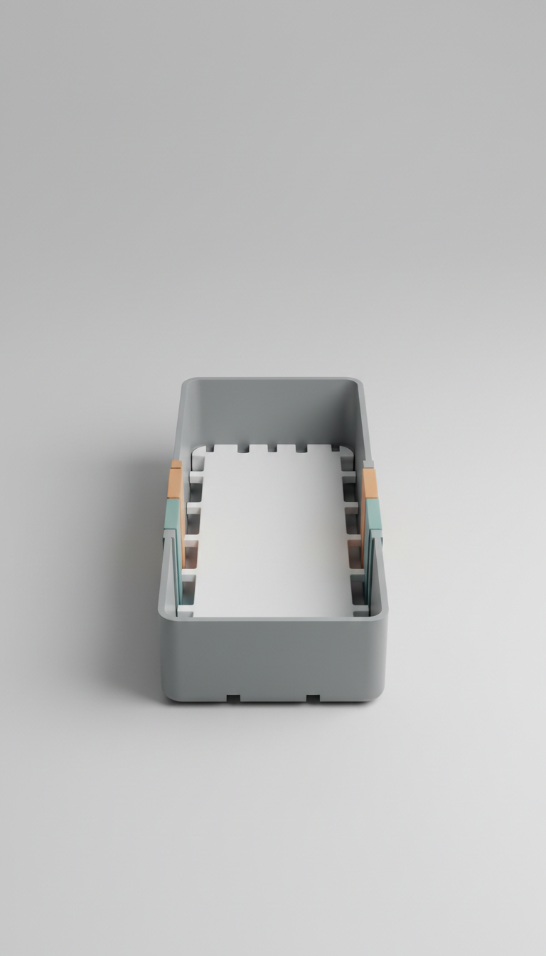 Slim Closet Organizer Tray in Brushed Aluminum