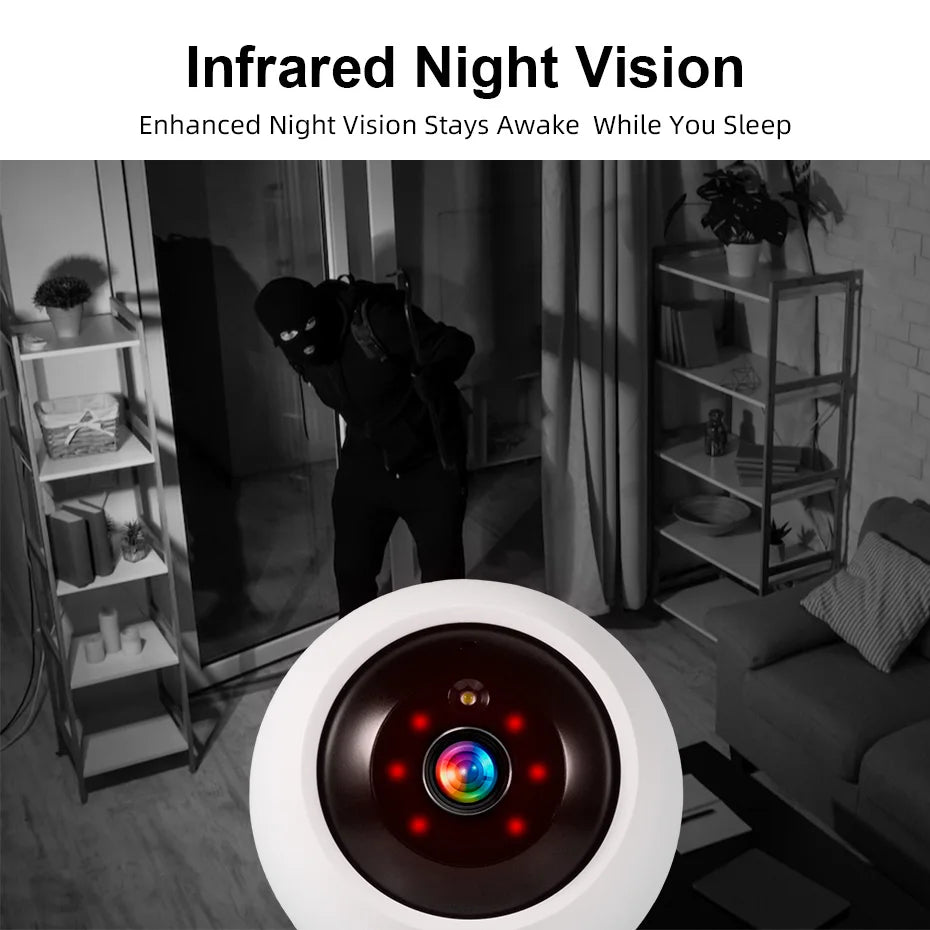 5MP Wifi Camera Works with Tuya Smart Home Indoor Wireless IP Surveillance Camera Automatic Tracking Security Baby Monitor