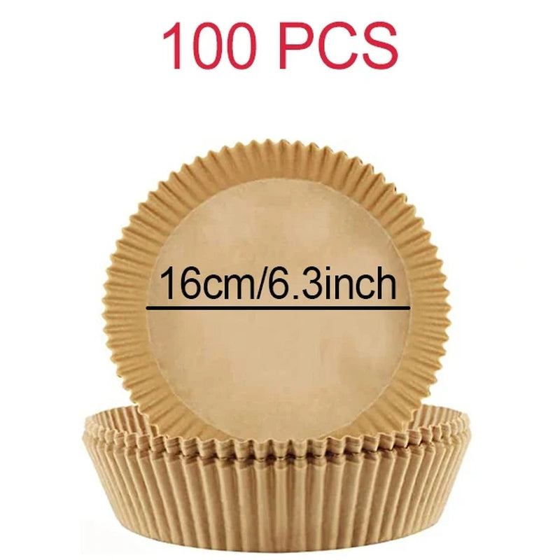 Air Fryer Disposable Paper Liner for Cosori Ninja Square/Round Nonstick Parchment Baking Oven Paper Kitchen Accessories