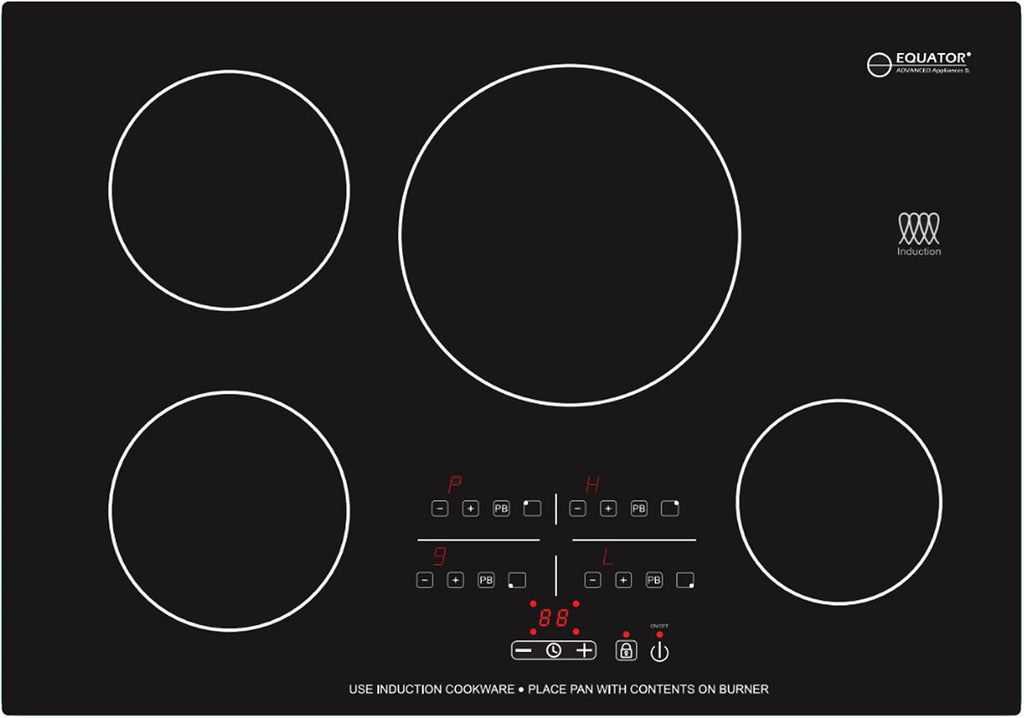 Equator 30" Modern Built-In Induction Cooktop 4 Burner | 4 Burner