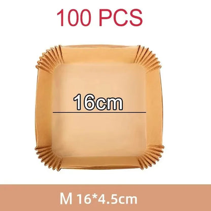 Air Fryer Disposable Paper Liner for Cosori Ninja Square/Round Nonstick Parchment Baking Oven Paper Kitchen Accessories