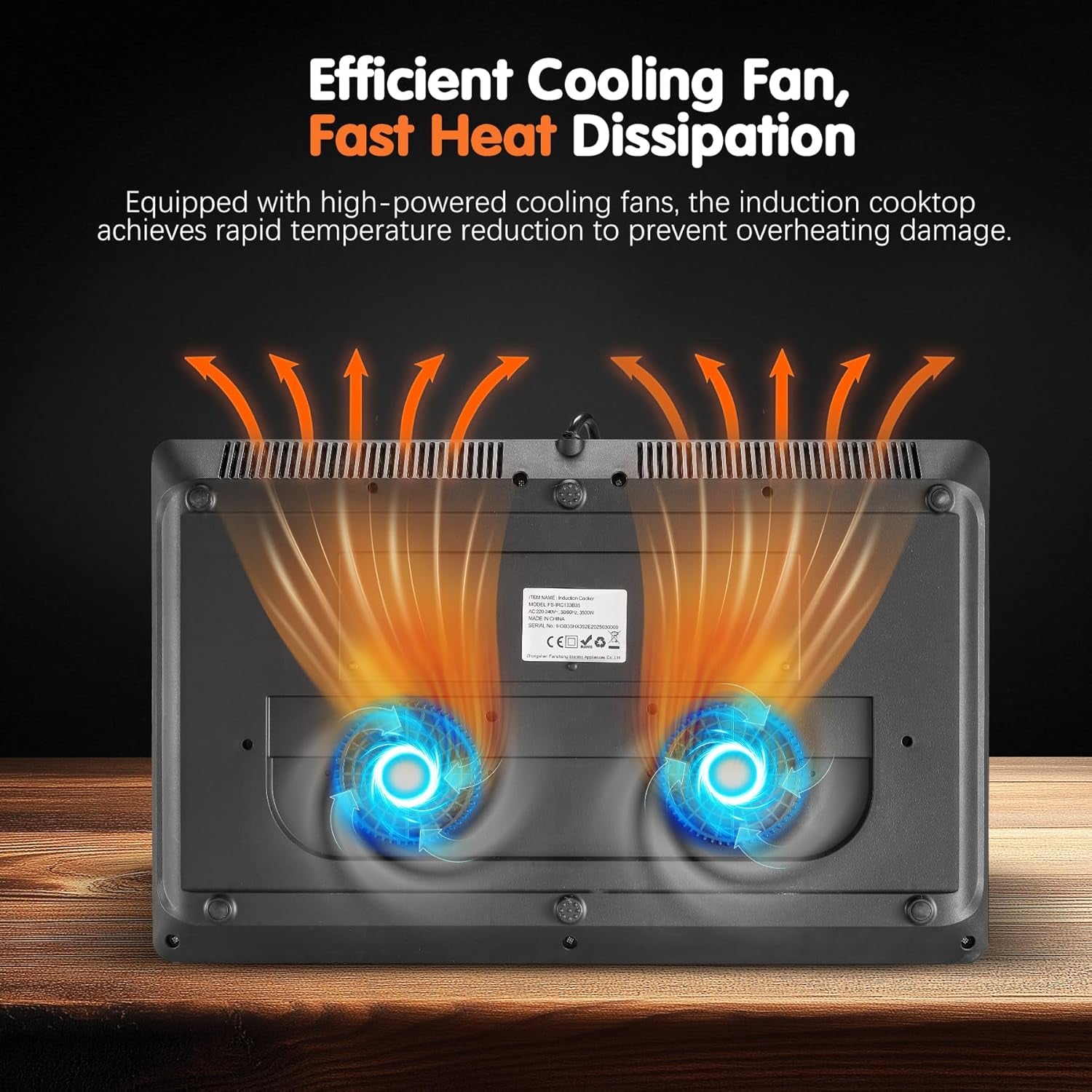 Double Induction Hob, Portable Induction Cooker, Black Glass Plate, 2800W, Independent Touch Control, 8 To10 Power Levels,10 Temperature Setting, 3 Hour Timer, Child Safety Lock, with Plug
