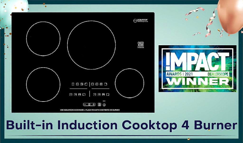 Equator 30" Modern Built-In Induction Cooktop 4 Burner | 4 Burner