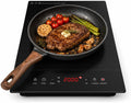 Electric Cooktop,  1800W Portable Stove Top, 12" Infrared Single Burner Hot Plate for Cooking, Countertop Ceramic Radiant Cooker with Timer & Child Lock, All Cookware Compatible for Rv/Dorm