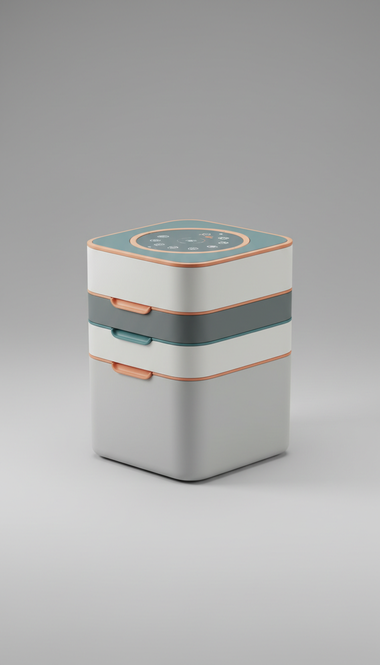Smart Laundry Hamper with Motion Sensor Lid