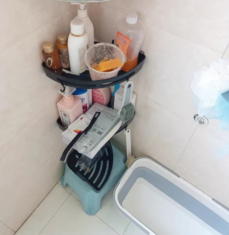 AQUAFIX Samoprzylepny Organizer Pod Prysznic – Mocno Przylegający, Bez Wiercenia & Wodoodporny