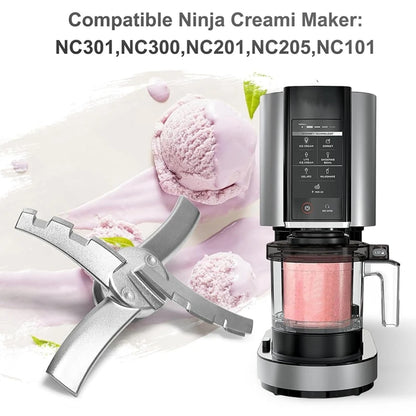 Replacement Paddle Blade for Ninja Creami NC300 Series Ice Cream Makers, Mixing Blade Paddle NC301, CN305A, CN301CO Silver 1 Pcs