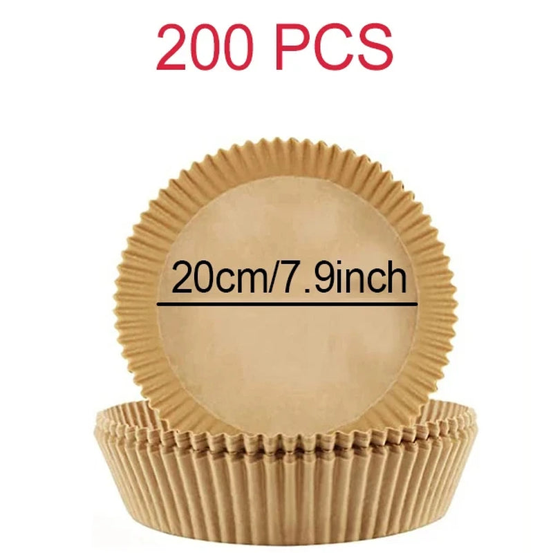 Air Fryer Disposable Paper Liner for Cosori Ninja Square/Round Nonstick Parchment Baking Oven Paper Kitchen Accessories