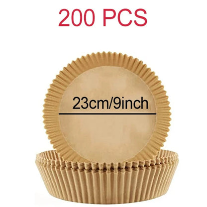 Air Fryer Disposable Paper Liner for Cosori Ninja Square/Round Nonstick Parchment Baking Oven Paper Kitchen Accessories