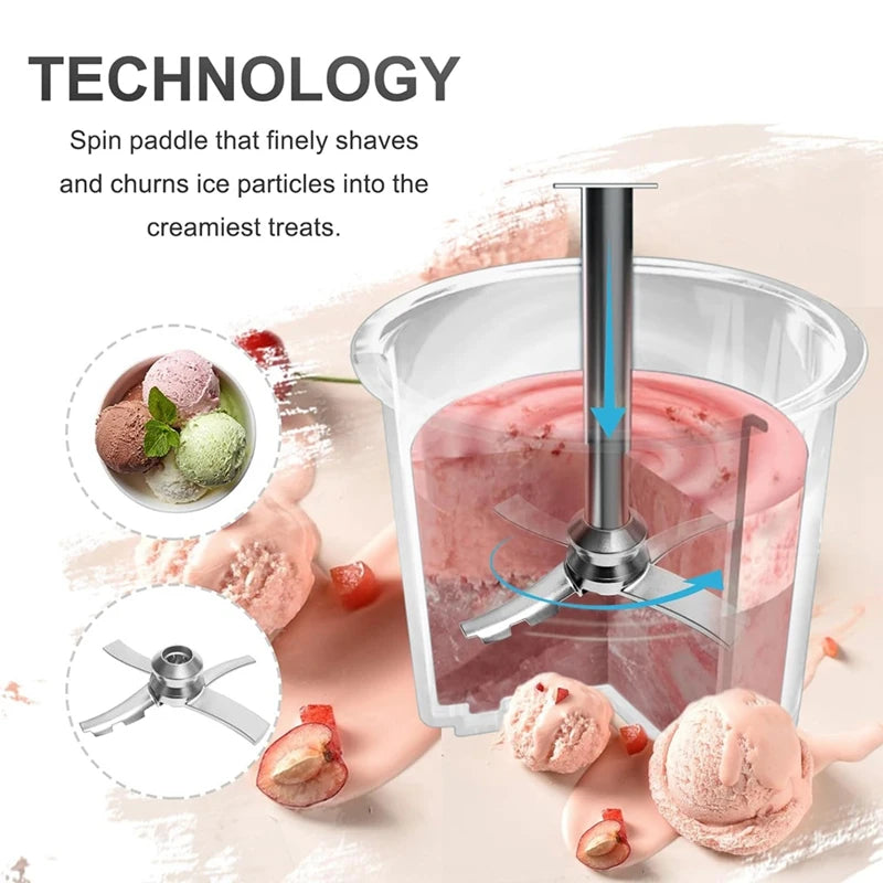 Replacement Paddle Blade for Ninja Creami NC300 Series Ice Cream Makers, Mixing Blade Paddle NC301, CN305A, CN301CO Silver 1 Pcs