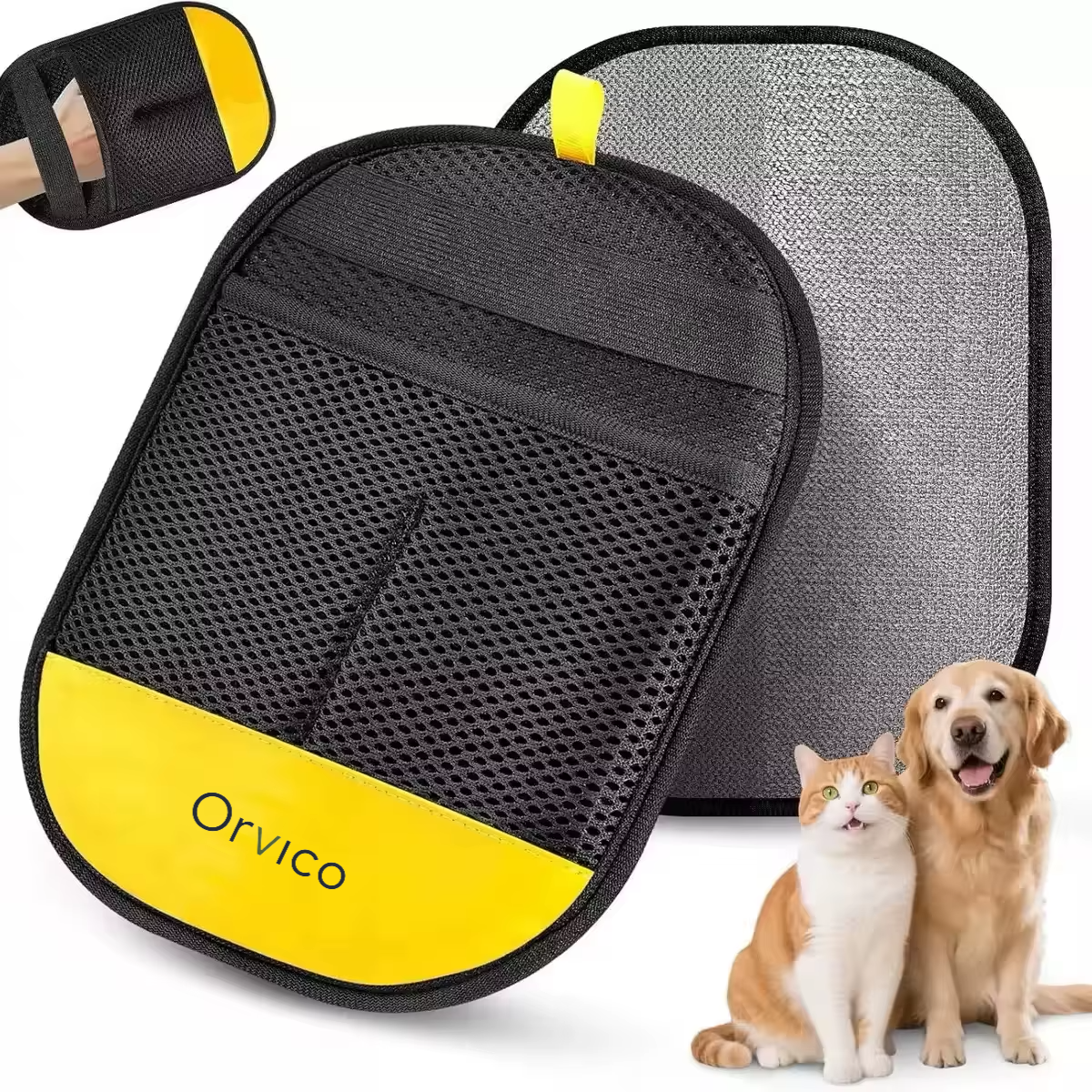 Reusable Pet Grooming & Hair Removal Glove – Dog & Cat Deshedding Glove