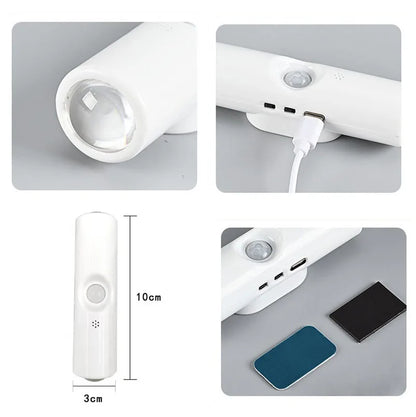 LED Night Lights Double-Head Sunset Wall Lamp Motion Sensor RGB Ambient Light Magnetic USB Rechargeable Party Corridor Closets