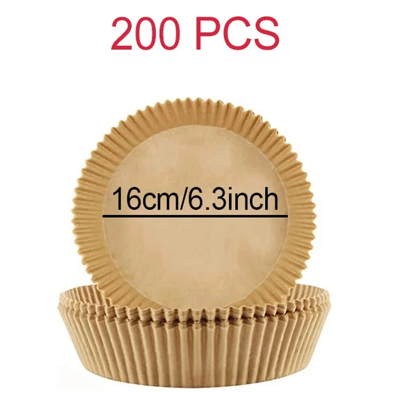 Air Fryer Disposable Paper Liner for Cosori Ninja Square/Round Nonstick Parchment Baking Oven Paper Kitchen Accessories