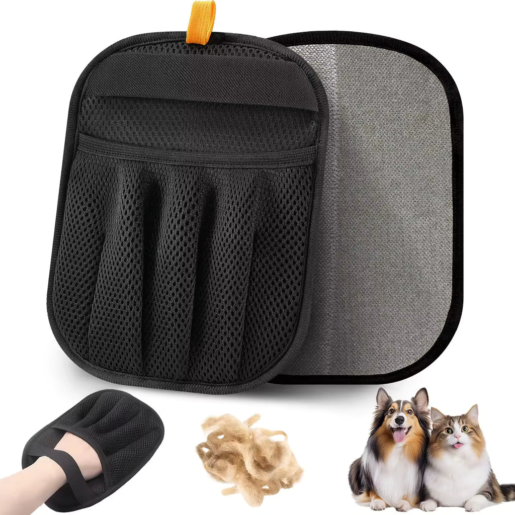 Reusable Pet Grooming & Hair Removal Glove – Dog & Cat Deshedding Glove