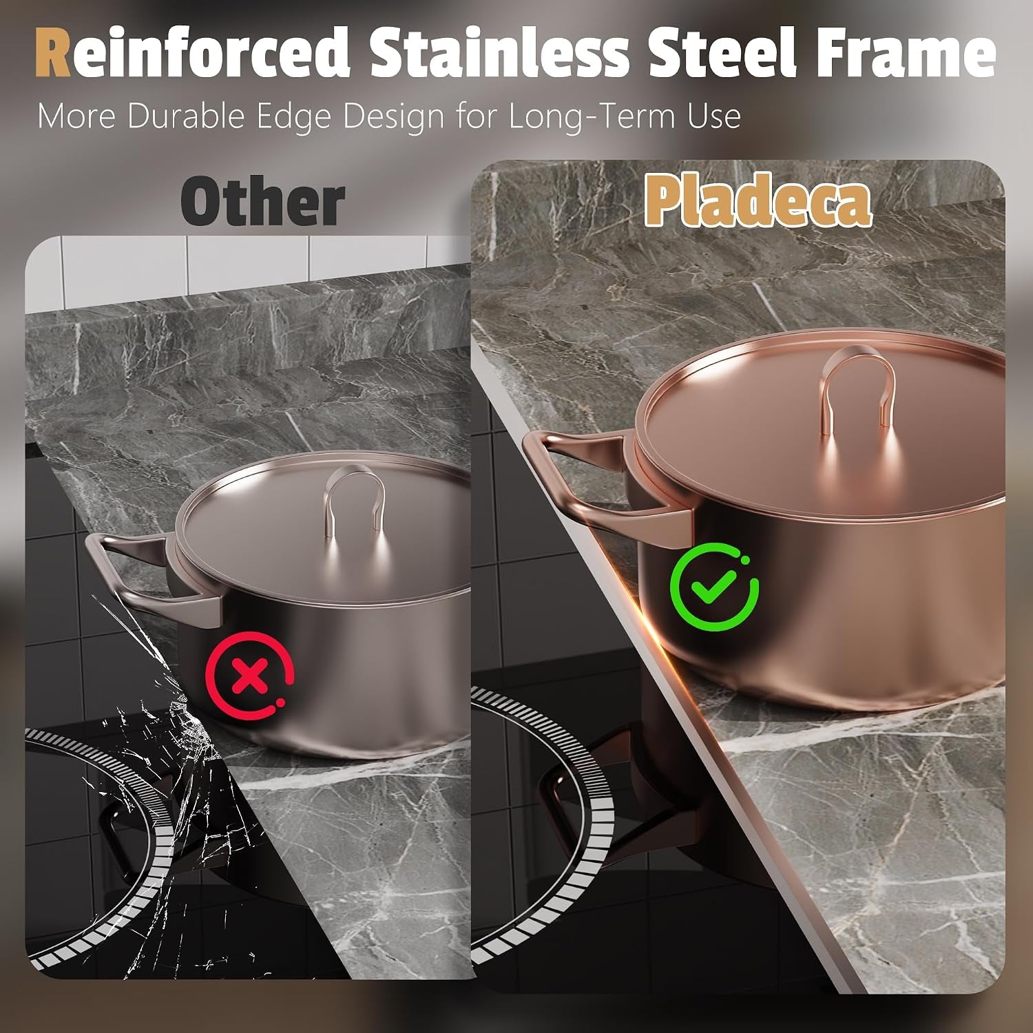 36 Inch Electric Cooktop, 5 Burner Stove Top with Slide Control | 9200W Electric Stove with Child Lock, Timer, Pause Function 36" Glass Cooktop, Sensor Touch, 220-240V Hard Wire, No Plug