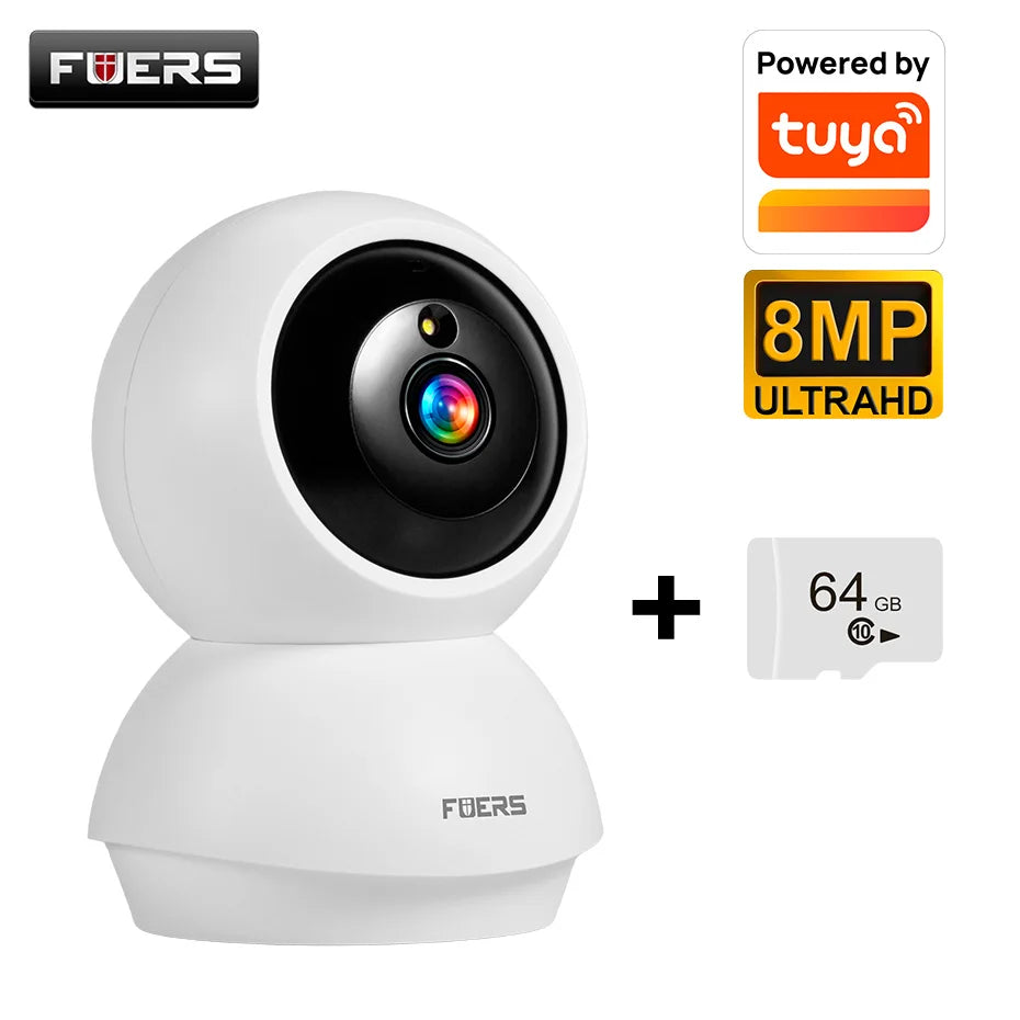 5MP Wifi Camera Works with Tuya Smart Home Indoor Wireless IP Surveillance Camera Automatic Tracking Security Baby Monitor