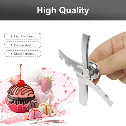 Replacement Paddle Blade for Ninja Creami NC300 Series Ice Cream Makers, Mixing Blade Paddle NC301, CN305A, CN301CO Silver 1 Pcs